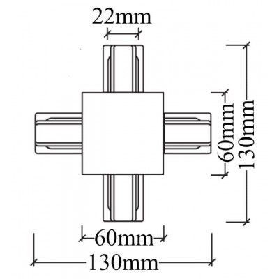 Коннектор X-образный Crystal Lux CLT 0.2211 04 WH - изображение 2 Коннектор X-образный Crystal Lux CLT 0.2211 04 WH - изображение 2