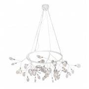 Подвесная светодиодная люстра Crystal Lux Evita SP45 D White/Transparent