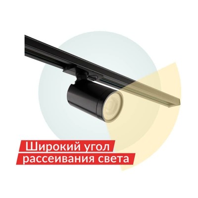 Трековый светодиодный светильник Denkirs DK6501-BK - изображение 3 Трековый светодиодный светильник Denkirs DK6501-BK - изображение 3