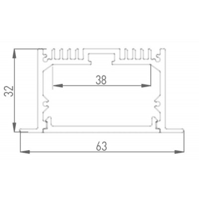 Профиль встраиваемый DesignLed LE.6332 001078 - изображение 2 Профиль встраиваемый DesignLed LE.6332 001078 - изображение 2