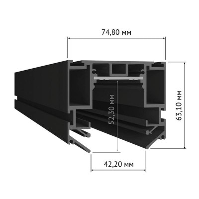 Шинопровод низковольтный встраиваемый в натяжной потолок DesignLed SY-601201-CL-2-BL 009110 - изображение 2 Шинопровод низковольтный встраиваемый в натяжной потолок DesignLed SY-601201-CL-2-BL 009110 - изображение 2