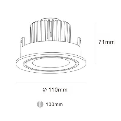 Встраиваемый светодиодный светильник DesignLed DL-MJ-1006-W-10-WW 002974 - изображение 2 Встраиваемый светодиодный светильник DesignLed DL-MJ-1006-W-10-WW 002974 - изображение 2