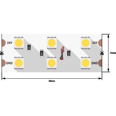 Светодиодная влагозащищенная лента DesignLed 28,8W/m 120LED/m 5050SMD теплый белый 5M 000523 - изображение 2 Светодиодная влагозащищенная лента DesignLed 28,8W/m 120LED/m 5050SMD теплый белый 5M 000523 - изображение 2