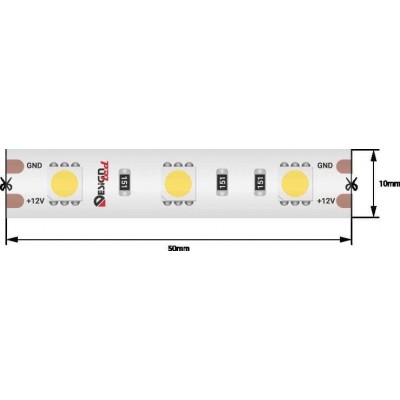 Светодиодная влагозащищенная лента DesignLed 14,4W/m 60LED/m 5050SMD нейтральный белый 5M 001488 - изображение 2 Светодиодная влагозащищенная лента DesignLed 14,4W/m 60LED/m 5050SMD нейтральный белый 5M 001488 - изображение 2