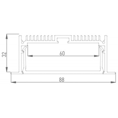 Профиль встраиваемый DesignLed LE.8832 001080 - изображение 3 Профиль встраиваемый DesignLed LE.8832 001080 - изображение 3