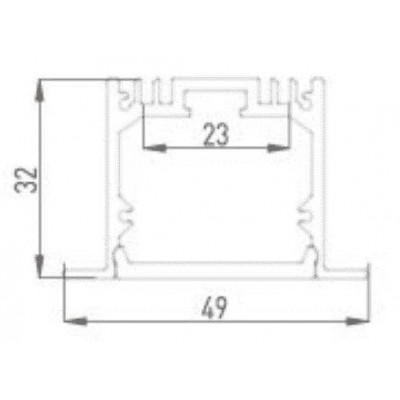 Профиль встраиваемый DesignLed LE.4932 001082 - изображение 3 Профиль встраиваемый DesignLed LE.4932 001082 - изображение 3