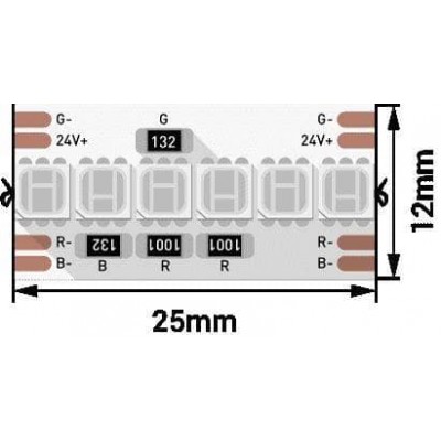 Светодиодная влагозащищенная лента DesignLed 16,4W/m 240LED/m 3838SMD разноцветный 5M 005762 - изображение 2 Светодиодная влагозащищенная лента DesignLed 16,4W/m 240LED/m 3838SMD разноцветный 5M 005762 - изображение 2