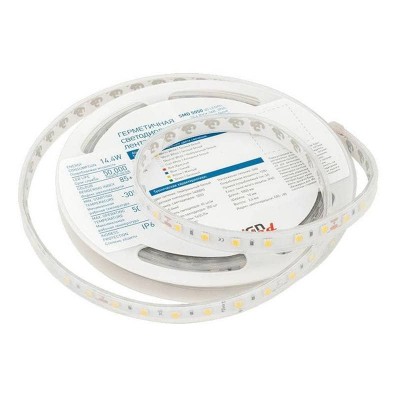Светодиодная влагозащищенная лента DesignLed 14,4W/m 60LED/m 5050SMD нейтральный белый 5M 002378 - изображение 4 Светодиодная влагозащищенная лента DesignLed 14,4W/m 60LED/m 5050SMD нейтральный белый 5M 002378 - изображение 4