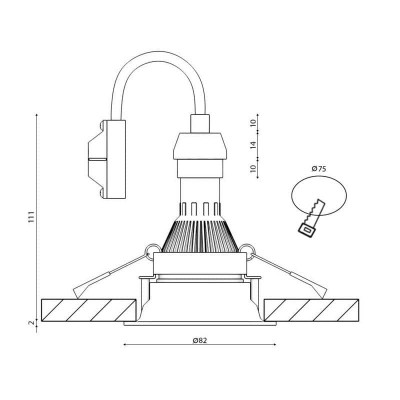 Встраиваемый светильник DesignLed DL-MJ-1003G-W 002963 - изображение 2 Встраиваемый светильник DesignLed DL-MJ-1003G-W 002963 - изображение 2