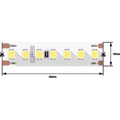 Светодиодная влагозащищенная лента DesignLed 17W/m 168LED/m 2835SMD теплый белый 5M 001821 - изображение 2 Светодиодная влагозащищенная лента DesignLed 17W/m 168LED/m 2835SMD теплый белый 5M 001821 - изображение 2