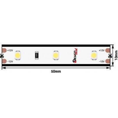 Светодиодная влагозащищенная лента DesignLed 4,8W/m 60LED/m 3528SMD теплый белый 5M 005702 - изображение 2 Светодиодная влагозащищенная лента DesignLed 4,8W/m 60LED/m 3528SMD теплый белый 5M 005702 - изображение 2