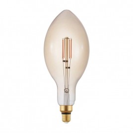 Лампа светодиодная диммируемая филаментная Eglo E27 4W 2200K янтарная 12591
