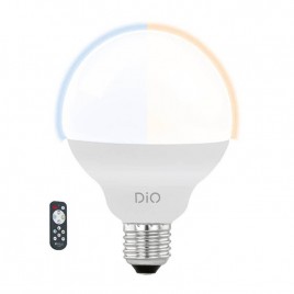 Лампа светодиодная диммируемая Eglo E27 12W 2700-6500K матовая 11811