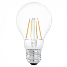 Лампа светодиодная филаментная Eglo E27 4W 2700К прозрачная 11491