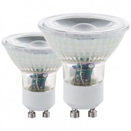 Лампа светодиодная Eglo GU10 5W 3000K прозрачная 11511