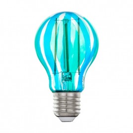 Лампа светодиодная Eglo E27 6,5W 5000K синяя 12569