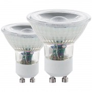 Лампа светодиодная Eglo GU10 3,3W 3000K прозрачная 11475