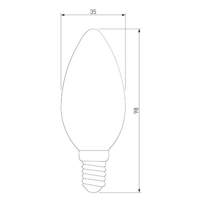 Лампа светодиодная филаментная Elektrostandard BLE1409 E14 9W 3300K прозрачная 4690389150678 - изображение 2 Лампа светодиодная филаментная Elektrostandard BLE1409 E14 9W 3300K прозрачная 4690389150678 - изображение 2