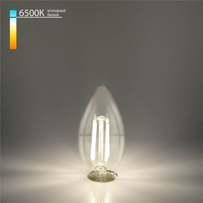 Лампа светодиодная филаментная Elektrostandard E27 9W 6500K прозрачная 4690389175350 - изображение 2 Лампа светодиодная филаментная Elektrostandard E27 9W 6500K прозрачная 4690389175350 - изображение 2