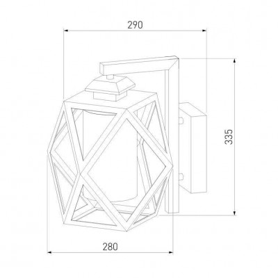 Уличный настенный светильник Elektrostandard Ambra 35133/D черный 4690389176845 - изображение 2 Уличный настенный светильник Elektrostandard Ambra 35133/D черный 4690389176845 - изображение 2
