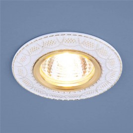 Встраиваемый светильник Elektrostandard 7010 MR16 WH/GD белый/золото 4690389099250