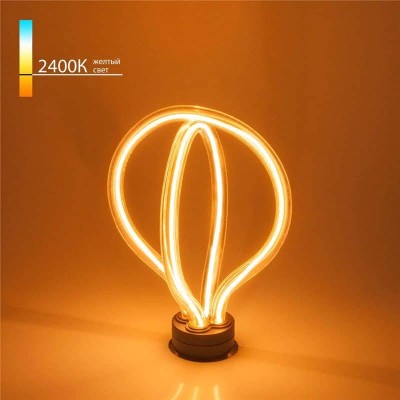 Лампа светодиодная филаментная Elektrostandard E27 8W 2400K прозрачная 4690389136078 - изображение 2 Лампа светодиодная филаментная Elektrostandard E27 8W 2400K прозрачная 4690389136078 - изображение 2