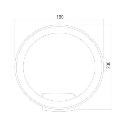 Уличный настенный светодиодный светильник Elektrostandard Ring 1710 Techno Led черный 4690389175985 - изображение 2 Уличный настенный светодиодный светильник Elektrostandard Ring 1710 Techno Led черный 4690389175985 - изображение 2