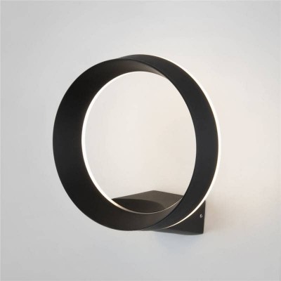 Уличный настенный светодиодный светильник Elektrostandard Ring 1710 Techno Led черный 4690389175985 - изображение 4 Уличный настенный светодиодный светильник Elektrostandard Ring 1710 Techno Led черный 4690389175985 - изображение 4