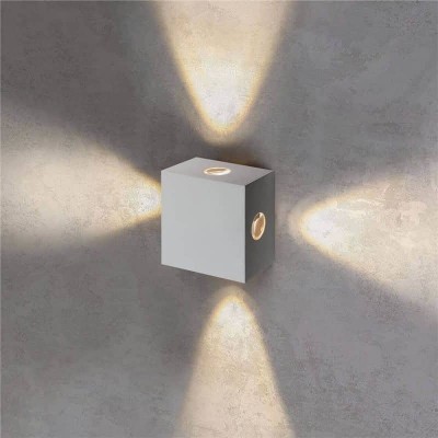 Уличный настенный светодиодный светильник Elektrostandard 1601 Techno LED Kvatra белый 4690389116391 - изображение 2 Уличный настенный светодиодный светильник Elektrostandard 1601 Techno LED Kvatra белый 4690389116391 - изображение 2