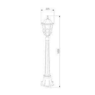 Уличный светильник Elektrostandard Dorado GL 1013F кофейное золото 4690389135941 - изображение 3 Уличный светильник Elektrostandard Dorado GL 1013F кофейное золото 4690389135941 - изображение 3