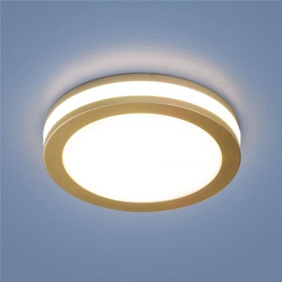 Встраиваемый светодиодный светильник Elektrostandard DSKR80 5W 4200K SGD золото матовый 4690389041303 - изображение 4 Встраиваемый светодиодный светильник Elektrostandard DSKR80 5W 4200K SGD золото матовый 4690389041303 - изображение 4