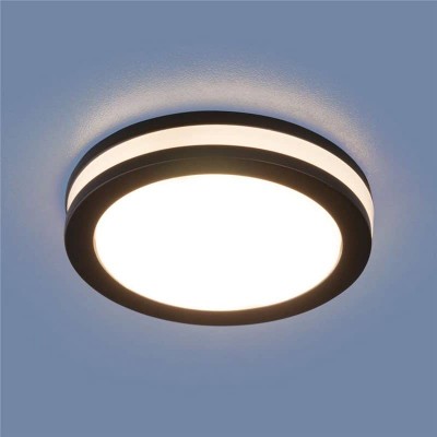 Встраиваемый светодиодный светильник Elektrostandard DSKR80 5W 4200K черный 4690389068423 - изображение 3 Встраиваемый светодиодный светильник Elektrostandard DSKR80 5W 4200K черный 4690389068423 - изображение 3