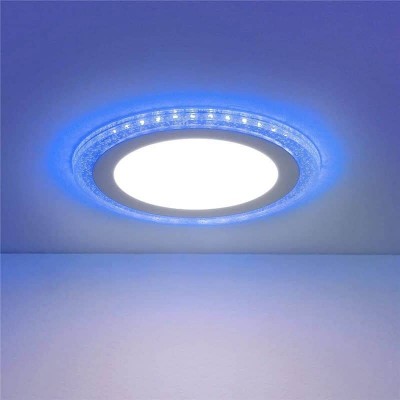 Встраиваемый светодиодный светильник Elektrostandard DLR024 7+3W 4200K Blue 4690389107092 - изображение 2 Встраиваемый светодиодный светильник Elektrostandard DLR024 7+3W 4200K Blue 4690389107092 - изображение 2