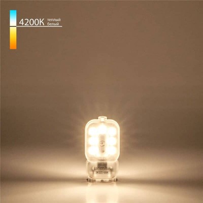 Лампа светодиодная филаментная Elektrostandard G9 3W 4200K прозрачная 4690389150517 - изображение 2 Лампа светодиодная филаментная Elektrostandard G9 3W 4200K прозрачная 4690389150517 - изображение 2