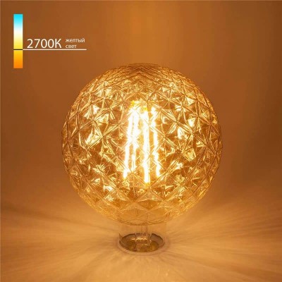 Лампа светодиодная Elektrostandard E27 8W 2700K золотистая 4690389136184 - изображение 3 Лампа светодиодная Elektrostandard E27 8W 2700K золотистая 4690389136184 - изображение 3