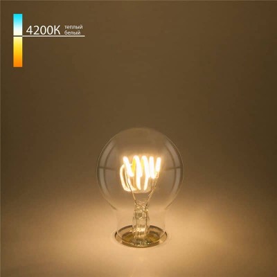 Лампа светодиодная филаментная Elektrostandard E27 6W 4200K прозрачная 4690389041532 - изображение 2 Лампа светодиодная филаментная Elektrostandard E27 6W 4200K прозрачная 4690389041532 - изображение 2