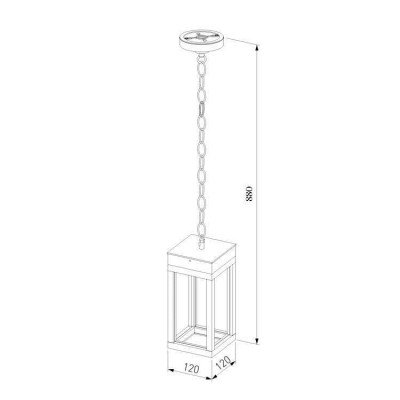 Уличный подвесной светодиодный светильник Elektrostandard Frame 1528 Techno Led черный 4690389172366 - изображение 2 Уличный подвесной светодиодный светильник Elektrostandard Frame 1528 Techno Led черный 4690389172366 - изображение 2