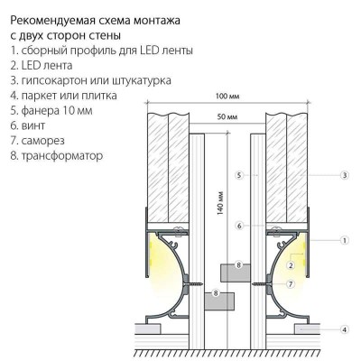 Профиль встраиваемый напольный алюминиевый Elektrostandard 7023259 4690389111150 - изображение 5 Профиль встраиваемый напольный алюминиевый Elektrostandard 7023259 4690389111150 - изображение 5