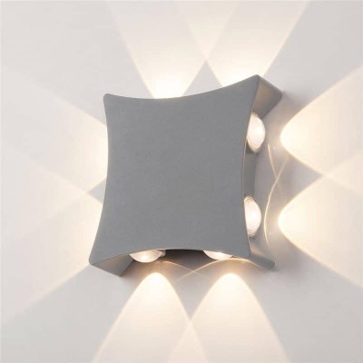 Уличный настенный светодиодный светильник Elektrostandard 1631 Techno LED серый 4690389157752 - изображение 4 Уличный настенный светодиодный светильник Elektrostandard 1631 Techno LED серый 4690389157752 - изображение 4