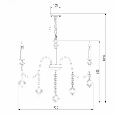 Подвесная люстра Eurosvet Telao 10120/8 золото/тонированный хрусталь Strotskis Smart - изображение 2 Подвесная люстра Eurosvet Telao 10120/8 золото/тонированный хрусталь Strotskis Smart - изображение 2
