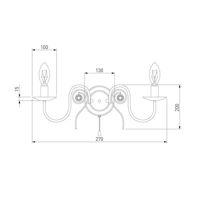 Бра Eurosvet 60018/2 белый с золотом - изображение 5 Бра Eurosvet 60018/2 белый с золотом - изображение 5