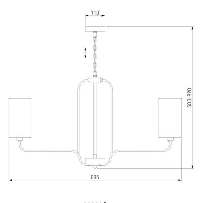 Подвесная люстра Eurosvet Purezza 60128/8 хром - изображение 2 Подвесная люстра Eurosvet Purezza 60128/8 хром - изображение 2