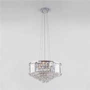 Подвесная люстра Eurosvet Torreta 10105/5 хром/прозрачный хрусталь Strotskis