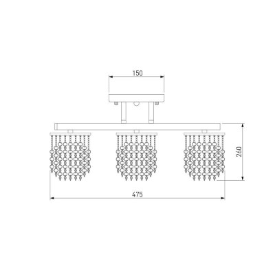 Подвесная люстра Eurosvet 3222/3 хром Strotskis - изображение 2 Подвесная люстра Eurosvet 3222/3 хром Strotskis - изображение 2