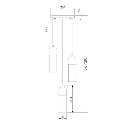 Подвесная люстра Eurosvet Airon 50180/3 дымчатый - изображение 2 Подвесная люстра Eurosvet Airon 50180/3 дымчатый - изображение 2
