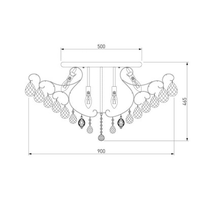 Потолочная люстра Eurosvet 10081/12 хром/прозрачный хрусталь Strotskis - изображение 2 Потолочная люстра Eurosvet 10081/12 хром/прозрачный хрусталь Strotskis - изображение 2