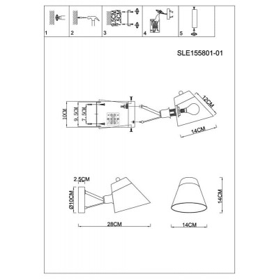 Бра Evoluce Vario SLE155801-01 - изображение 3 Бра Evoluce Vario SLE155801-01 - изображение 3