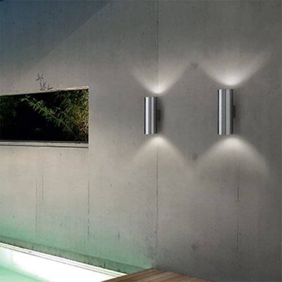 Уличный настенный светильник Ideal Lux Gun AP2 BIg Alluminio 033020 - изображение 2 Уличный настенный светильник Ideal Lux Gun AP2 BIg Alluminio 033020 - изображение 2