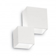 Уличный настенный светодиодный светильник Ideal Lux Rubik Ap2 Bianco 4000K 187358