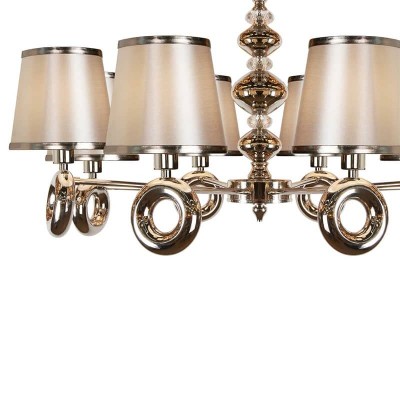 Подвесная люстра iLamp Brooklyn P2401-8 Nickel - изображение 2 Подвесная люстра iLamp Brooklyn P2401-8 Nickel - изображение 2